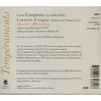 COUPERIN - Moroney - Oeuvre d'orgue (L') : intégrale..